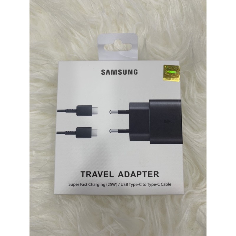 KABEL CHARGER SAMSUNG 25W A71 A70S A80 S20 NOTE10 USB-C TO C SUPER FAST CHARGING 2.0 ORIGINAL