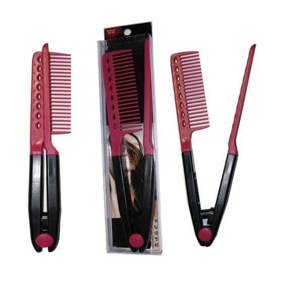 Sisir Ion V Catok Rambut Lurus Manual Curling Hair Styling Comb tanpa listrik