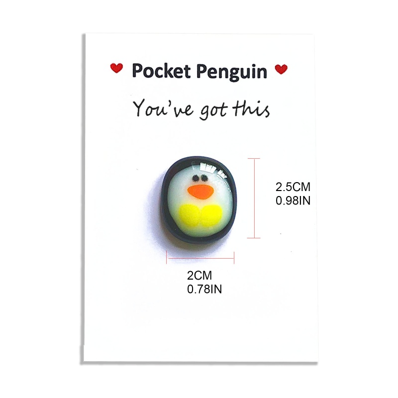 Mary A Little Pocket Pinguin Hug Mini Animal Pocket Hug Pinguin, Spesial Penguin Pocket Animal Ornament Hadiah Hewan Lucu