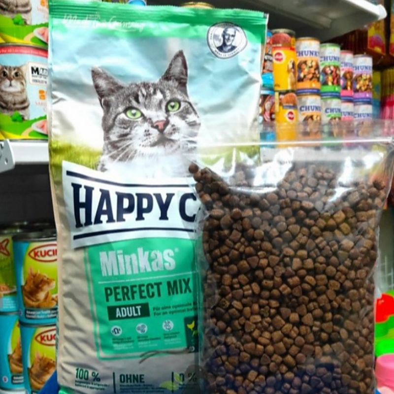 Makanan Kucing Happy Cat Minkas Perfect Mix 1kg Repack HappyCat Adult