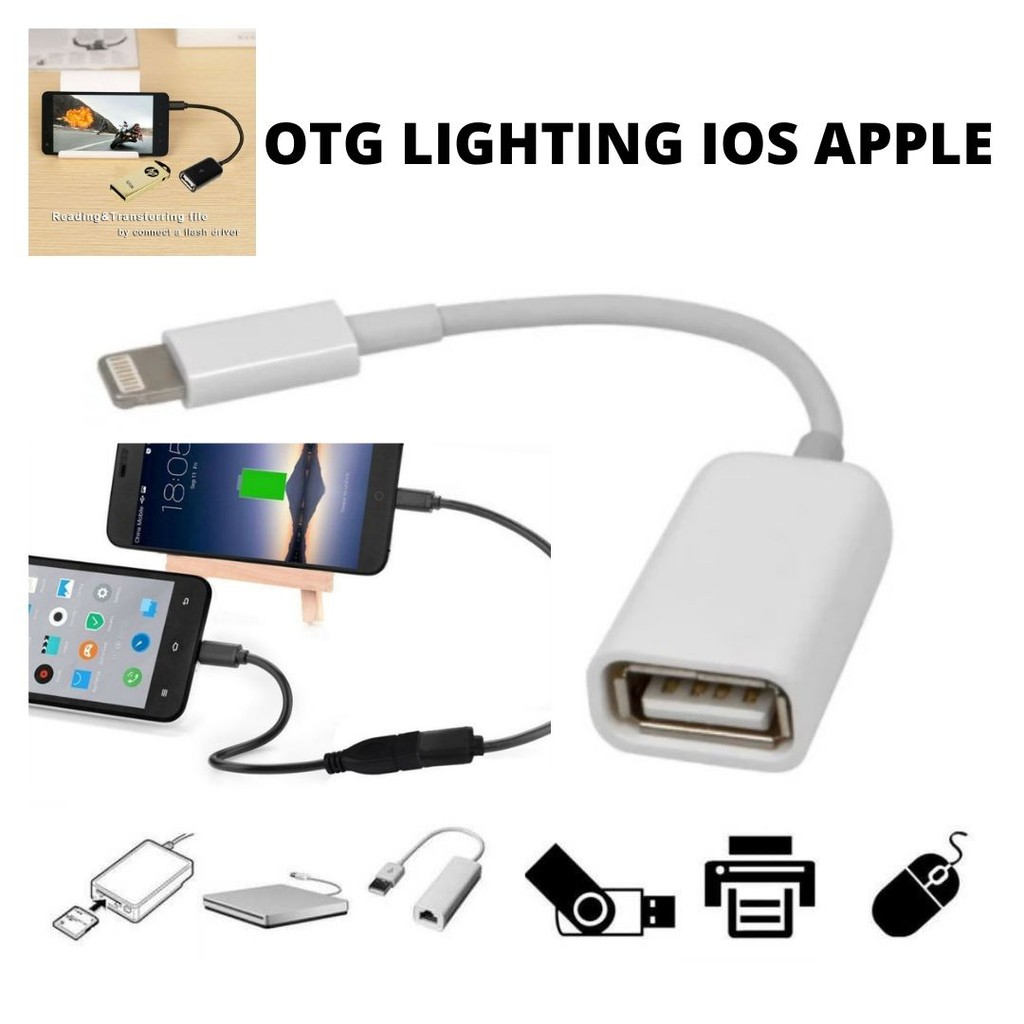 Kabel OTG Adapter Konektor HP  Micro  Tipe C Lighting IOS 4PPL3 Ke USB Female Port 111158