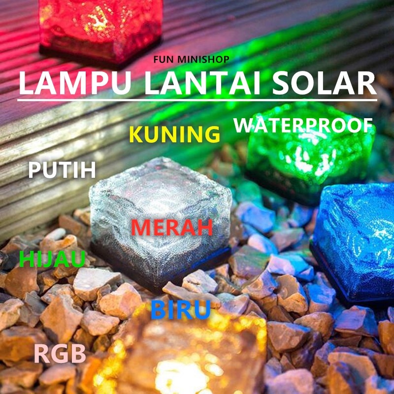 Lampu Taman Lampu Tangga Lampu Pagar Solar Tenaga Surya LED Outdoor LAMPU LANTAI