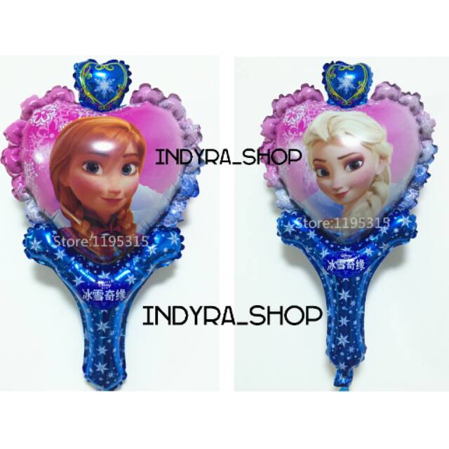 Balon Foil Tongkat Pentungan Frozen Anna Elsa Murah
