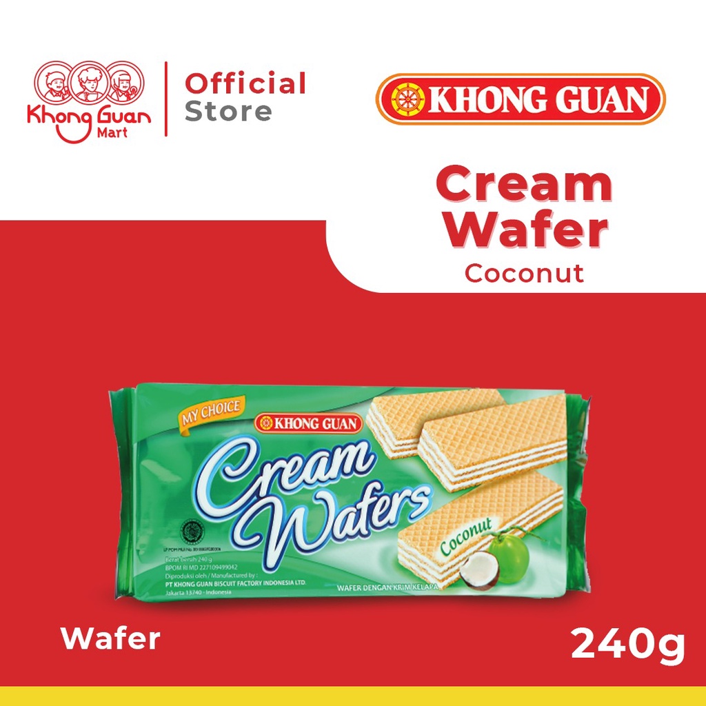 

KHONG GUAN Wafer Cream Coconut Pack 240 Gram