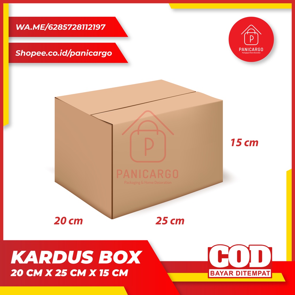 TERMURAH Kardus Besar 20x25x15 cm / Kardus Packing / Kardus Bekas / Kardus Pindahan