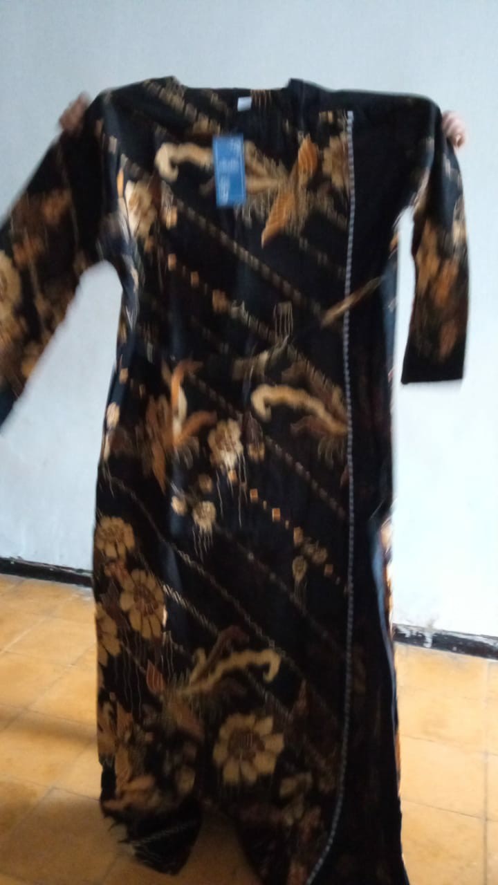 [ Gamis Jumbo ] Terbaru Gamisbatik Sekar Wangi Big Size Ld 120cm Batiksolo Batikmodern Fashionmuslim