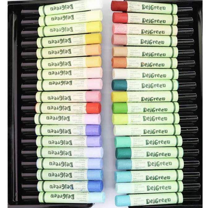 

DELGREEN artist soft oil pastel healing high gray ---READY---