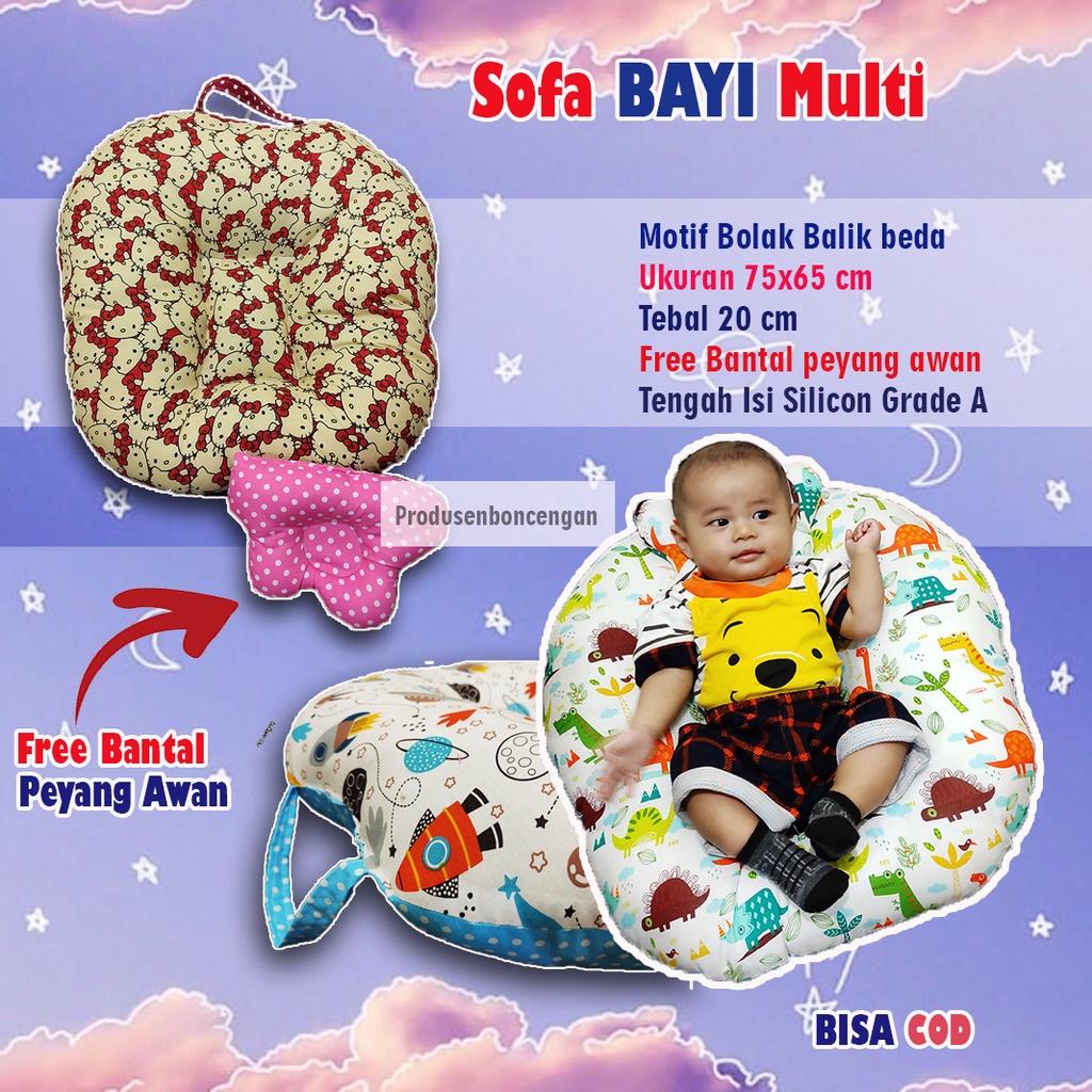 FREE bantal peyang Sofa Bayi Jumboo Empuk