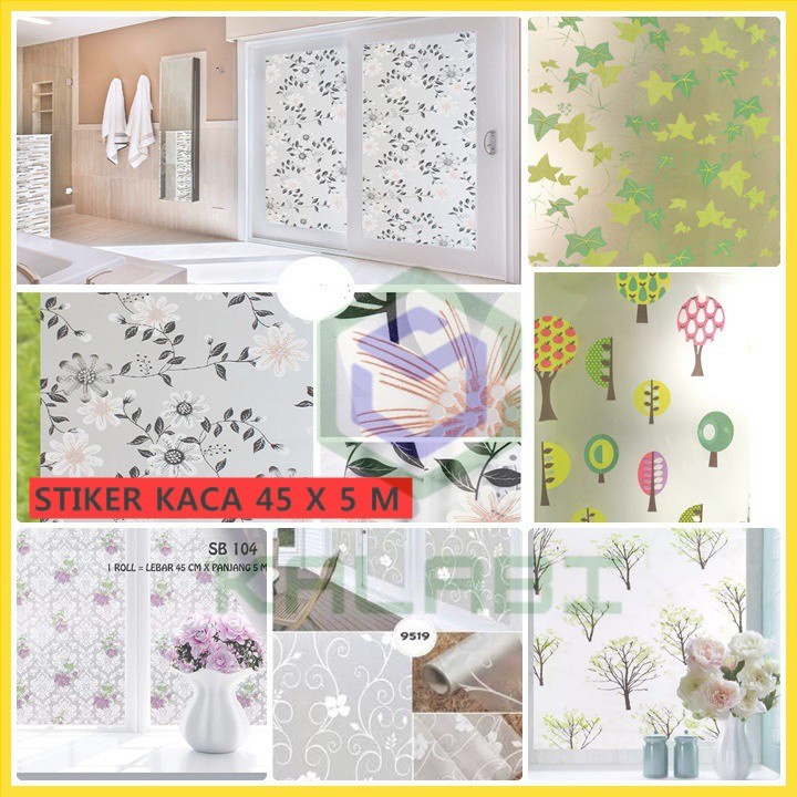 5 METER STICKER KACA JENDELA MOTIF SUNBLAST 45 CM X 5 METER STIKER