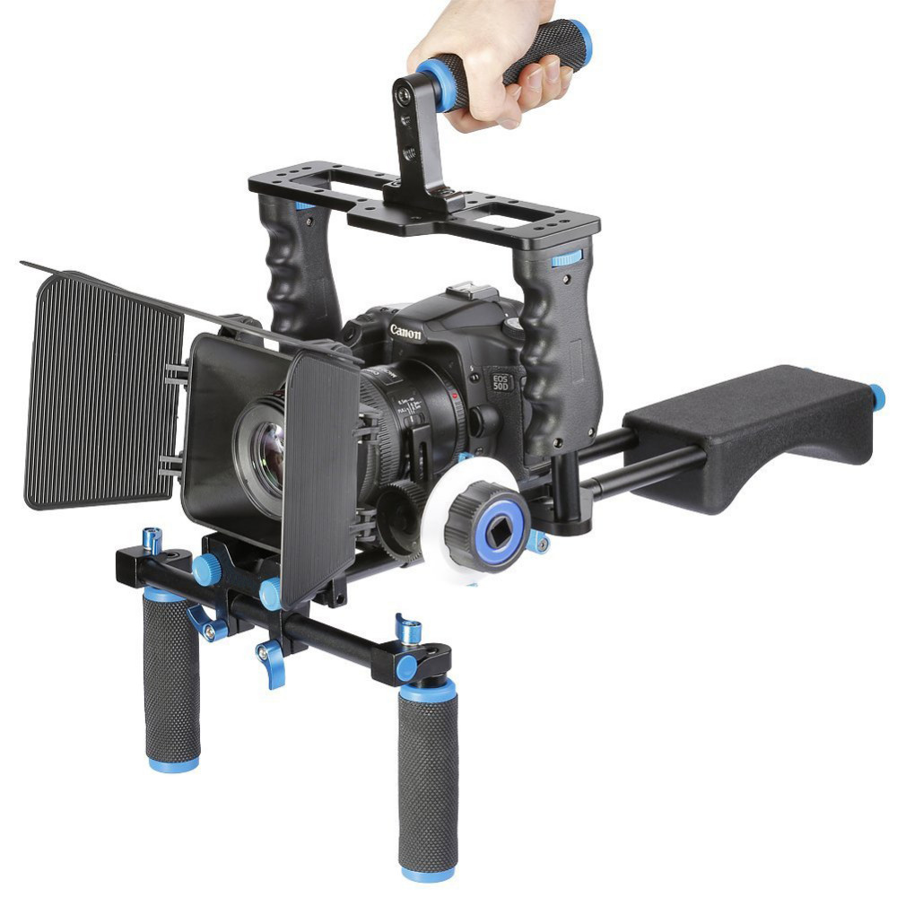 Rig Kamera DSLR 5 in 1 Stabilizer  Shoulder Support  Follow Focus