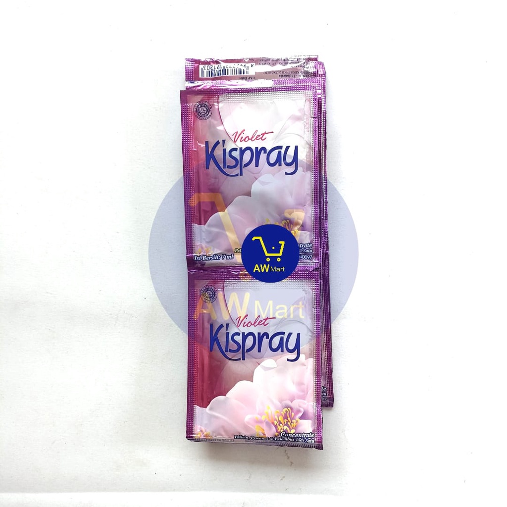 KISPRAY RENCENG ( 12 SACHET X 7 ML ) - PELICIN, PEWANGI, &amp; PELEMBUT PAKAIAN, KISPRAY GOLD 6 SACHET