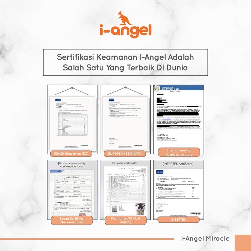 i-Angel Miracle 4 fungsi - Gendongan bayi /Hipseat Baby Carier