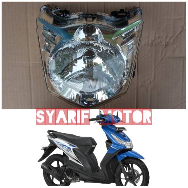 Lampu depan honda beat karbu