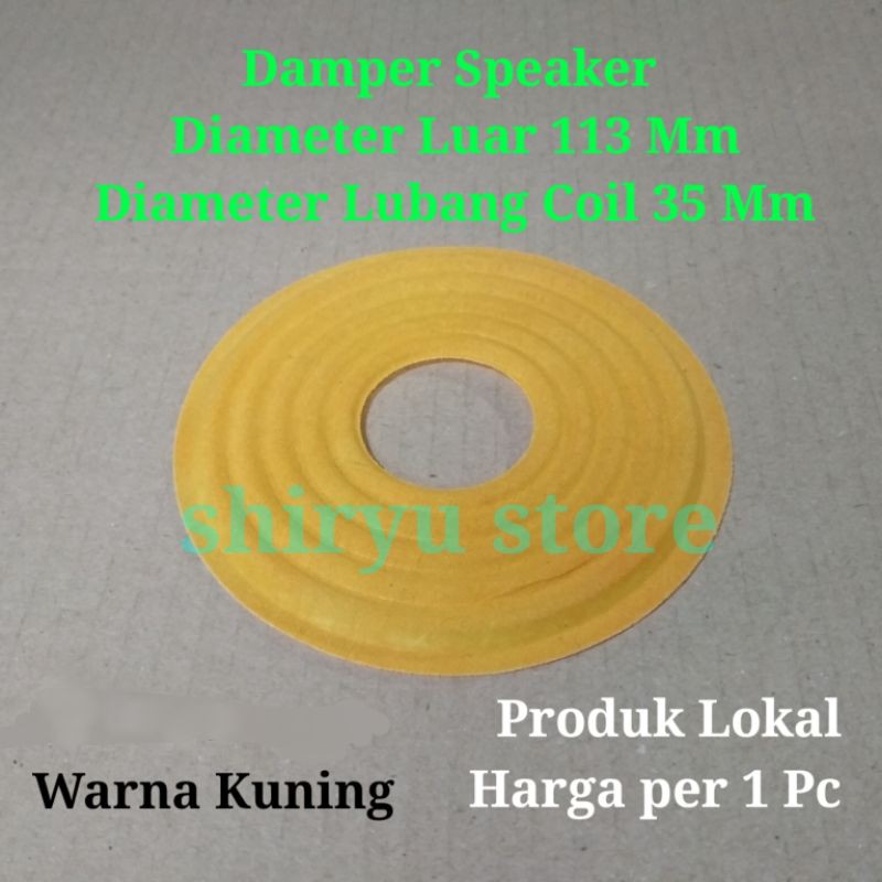 Damper Dumper Demper Membran Speaker 12 In Inci Inch 113 Mm Coil 35 Mm Lokal