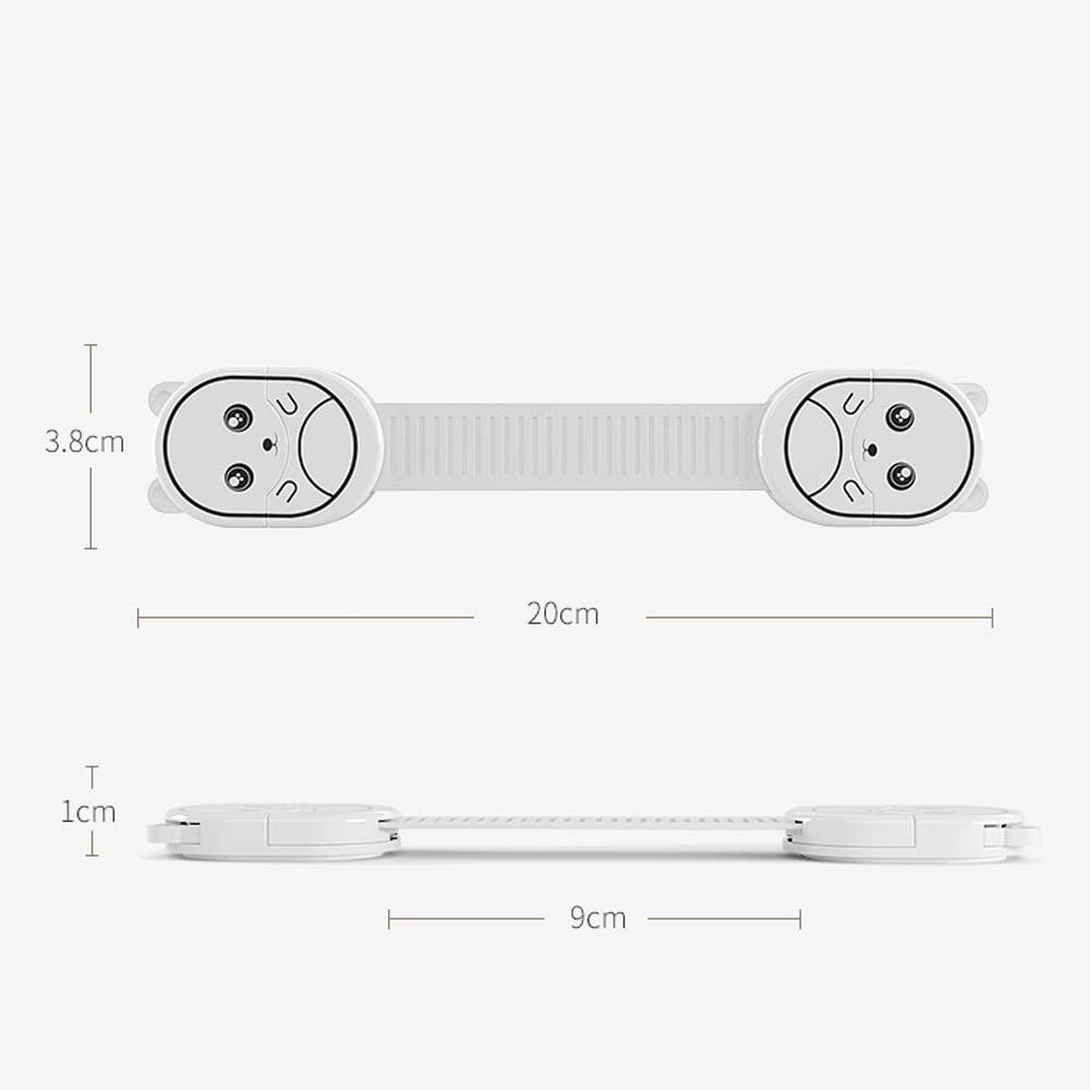 NEEDWAY Safety Lock Pengaman Bayi Kulkas Kartun Hewan Furniture Drawer Locks Strap