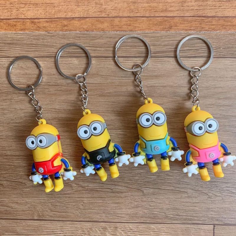 GANTUNGAN KUNCI MINION/HEWAN/MAKANAN / GANTUNGAN DESPICABLE ME TANPA STRAP