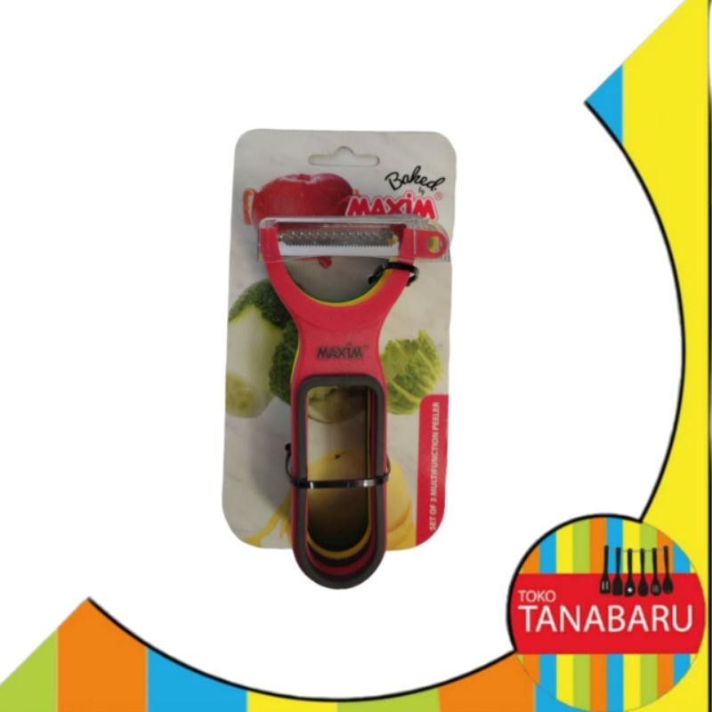 Bahed Peeler Set by Maxim, Pengupas Kulit Buah dan Sayur