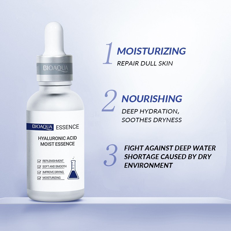 BIOAQUA Moisturizing Serum Essence 30ml Niacinamide Hyaluronic Acne wr - NIACINAMIDE