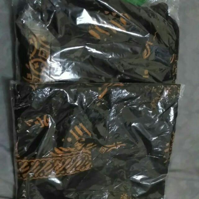 Setelan Batik Cap Viscose Full Karet Pinggang Plisket Tengah Murah Solo