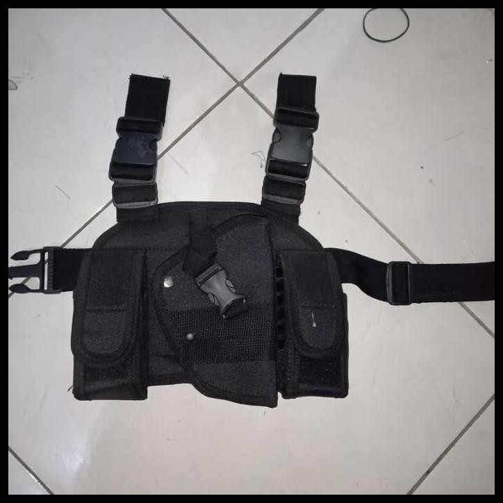 SARUNG PISTOL + MAGAZINE DOUBLE | PISTOL PAHA | HOLSTER