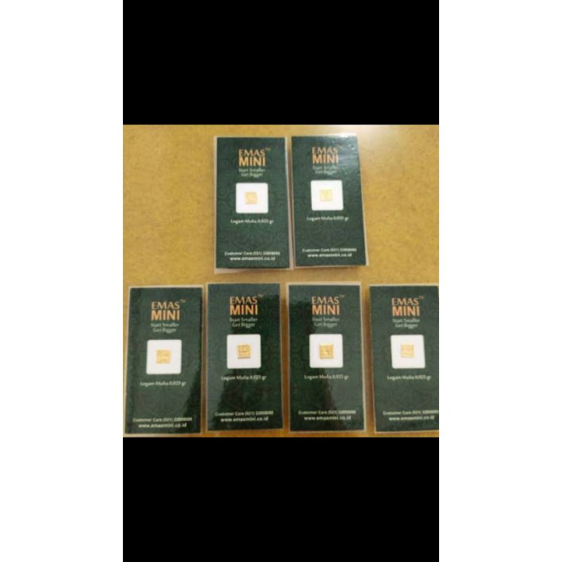 Logam Mulia Emas Mini 0,025 gram