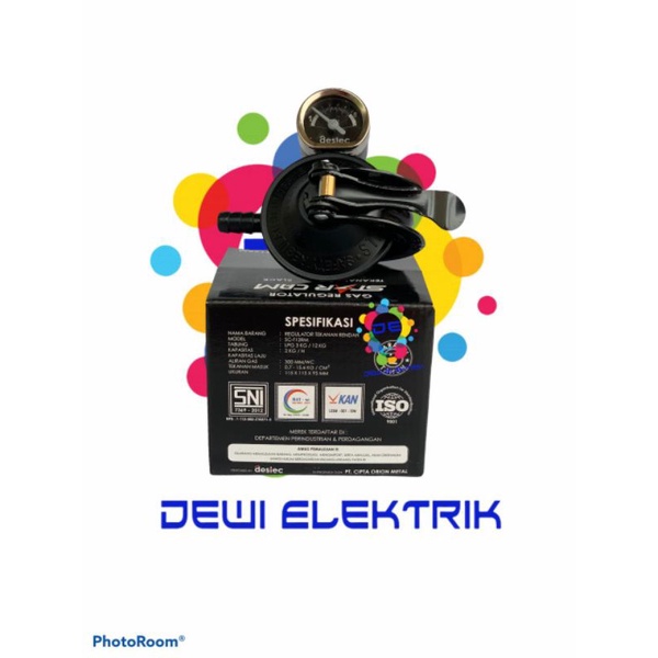 Regulator Gas LPG Starcam SC-T12RM Meter &amp; Non Meter Black