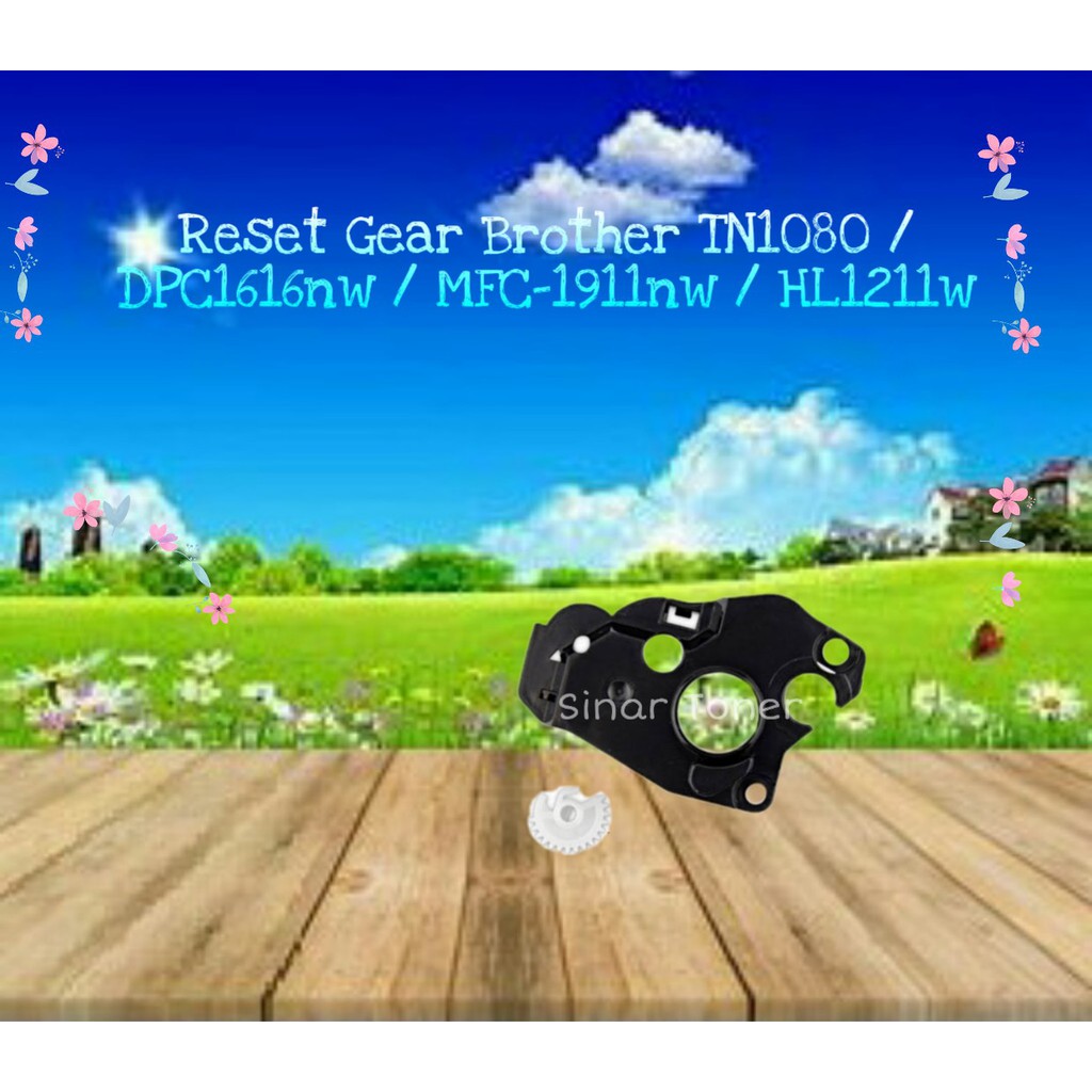 Reset Flag Gear TN-1080  HL 1201 1211 DCP 1601 MFC 1911