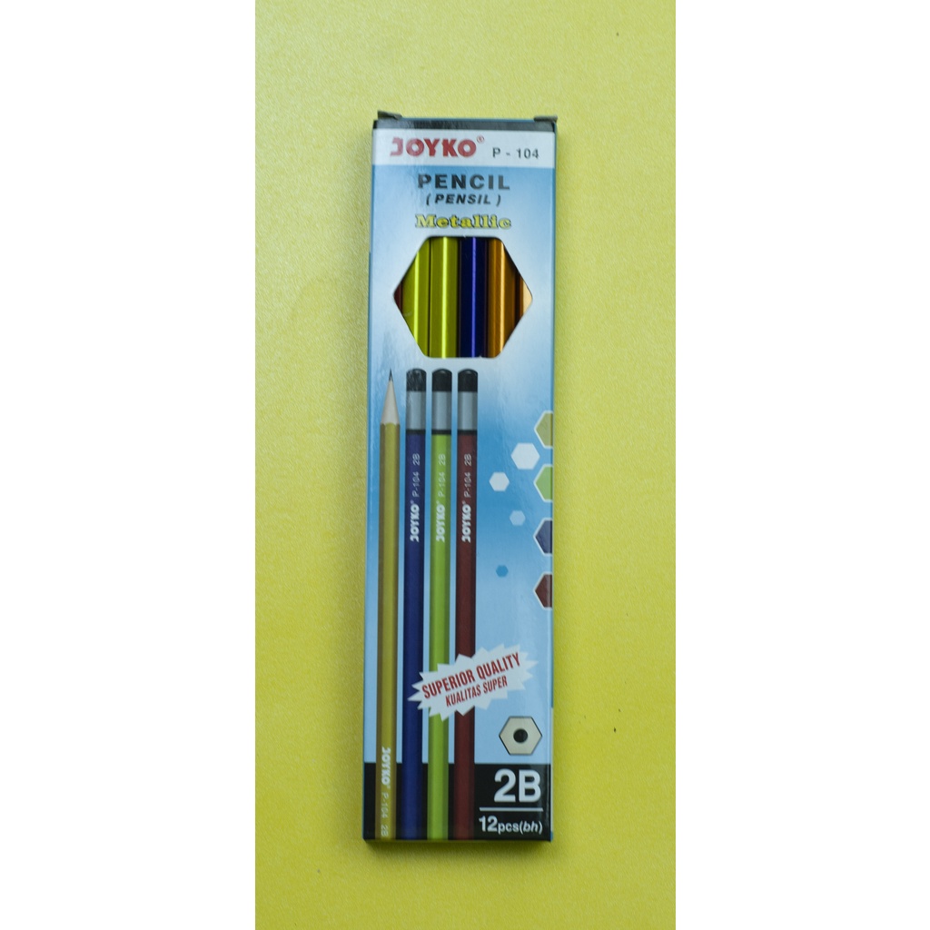 

PENSIL KAYU JOYKO P - 104 2B ( 1 BOX = 12 PCS )