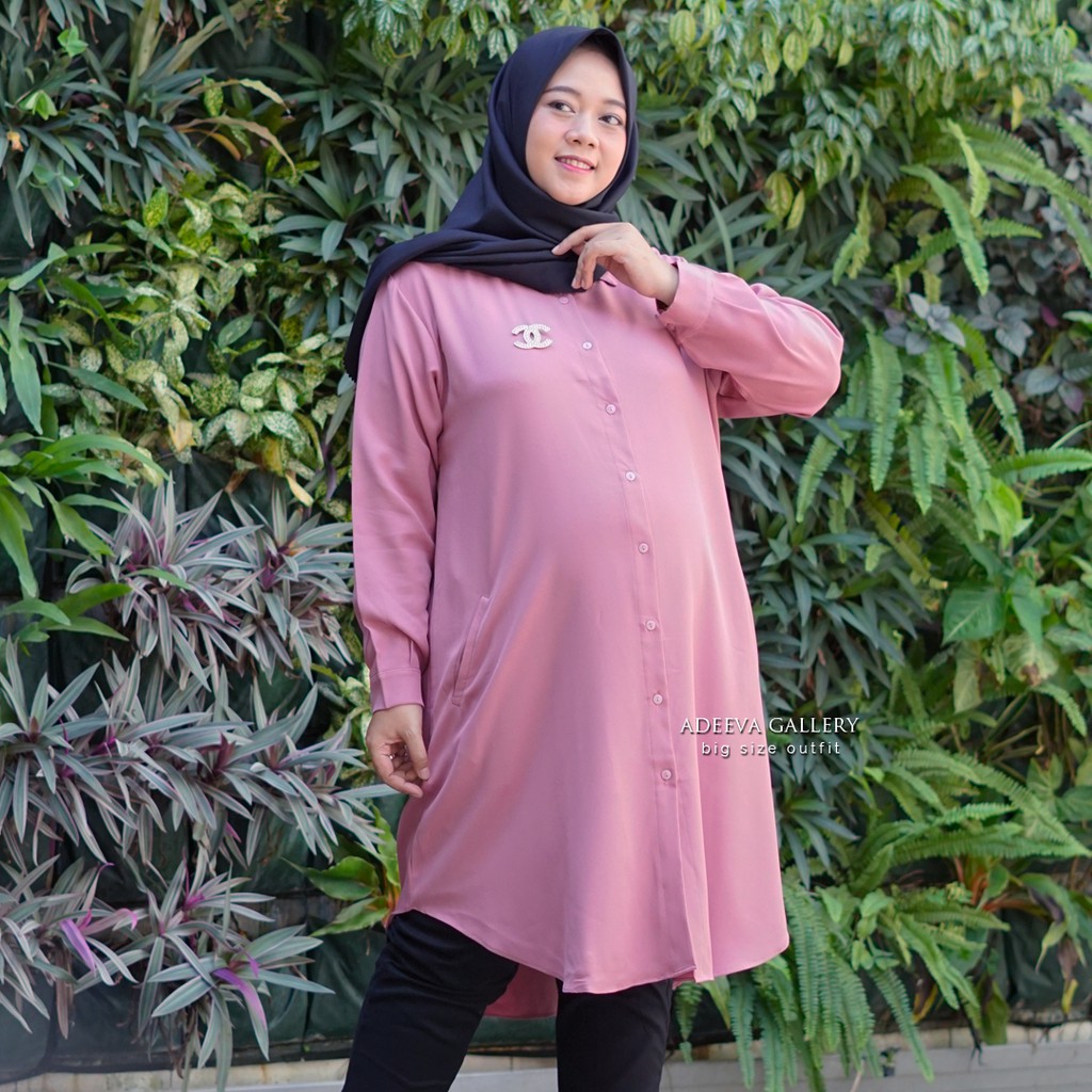 ADEEVA Pocket Tunik Jumbo Original 4 Ukuran