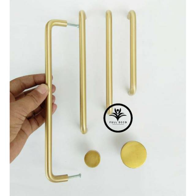 Fulldeco - Nordic Brass Handle - Handle Kuningan Minimalis