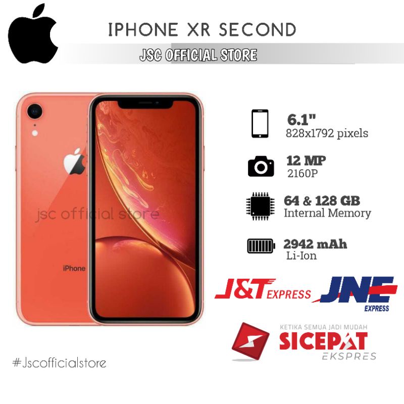 ip XR 64GB Fullset Second EX inter 100% original