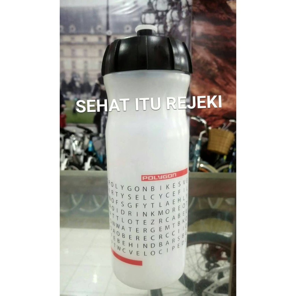 BOTOL AIR MINUM SEPEDA POLYGON | RANDOM WOR(L)D - ISI 1000 ML