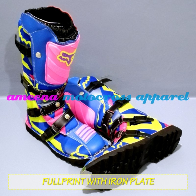 Sepatu Cross Fullprint Besi - Sepatu Trail Motocross - Sepatu MX Adventure - 004