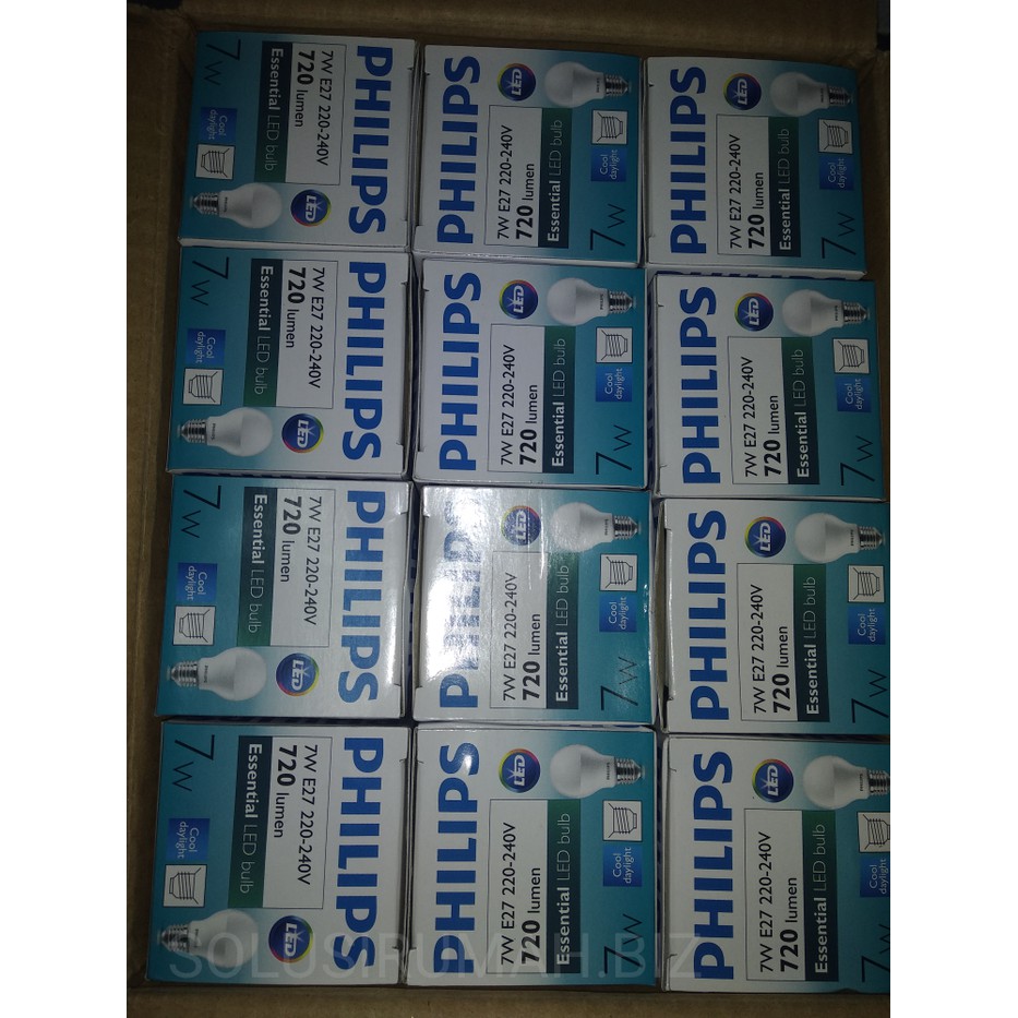 PHILIPS BOHLAM LED PHILIPS LED 7W PUTIH KOTAK HIJAU ESS