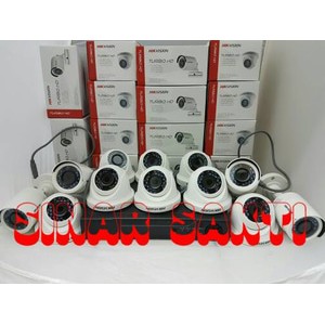 PROMO PAKET CCTV HIKVISION 12 CAMERA 2MP 1080P ( Komplit tggl psg )