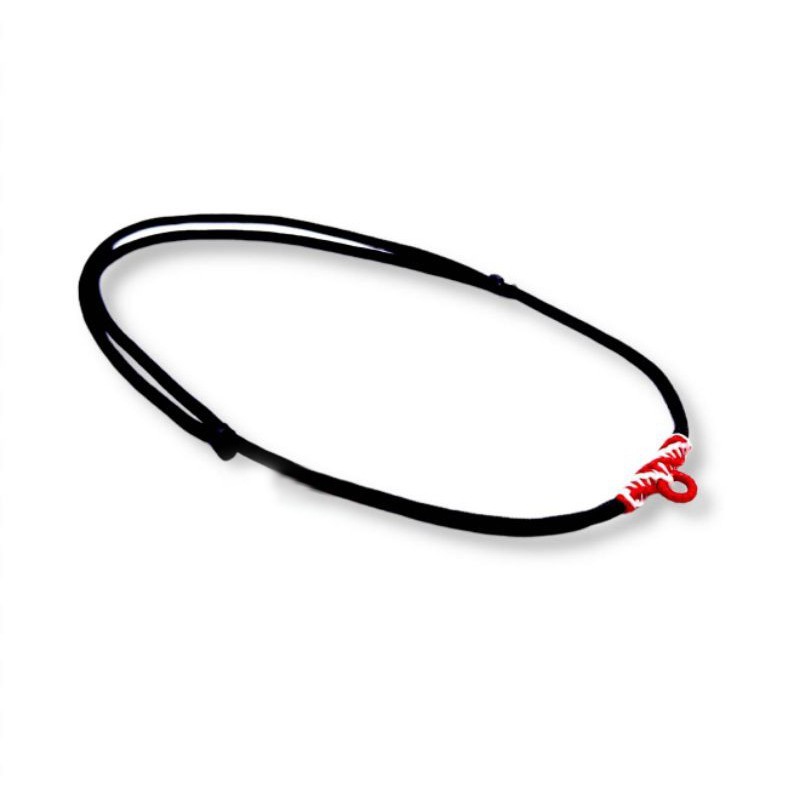 Kalung Liontin, Amulet, Jimat Warna Hitam Kepang Multi Colour Rajut