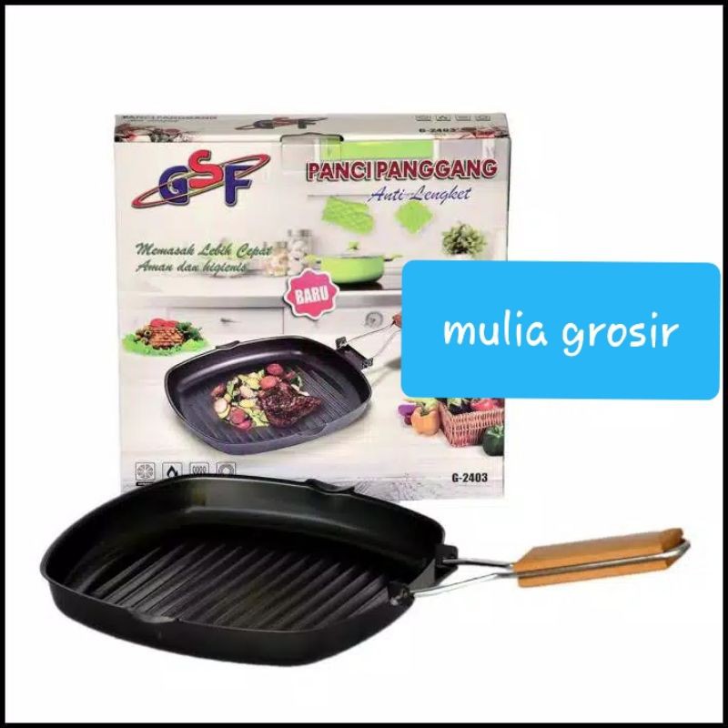 Square Grill Gsf 20cm / Panci Panggang Gsf 20cm / Grill Pan 20cm