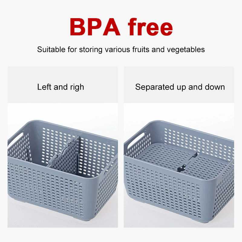 COD Tempat Penyimpanan Makanan Kulkas Plastik Kontainer Buah Dan Sayur Food Grade Bpa Free Box Plastik Makanan D57