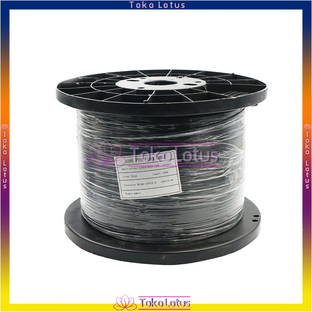 [𝕿𝖊𝖗𝕭𝖆𝖗𝖚 𝕿𝖊𝖗𝕸𝖚𝖗𝖆𝖍] Kabel  Fiber Optik 1000m FTTH Dropcore 1 Core 1000 Meter Kabel Fiber Optik 1000m FTTH