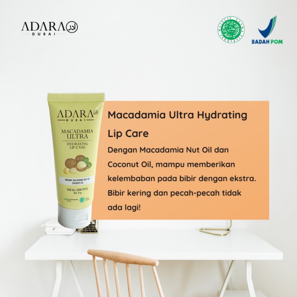 [FREE GIFT] ADARA Macadamia Ultra Hydrating Lip Care 25gr