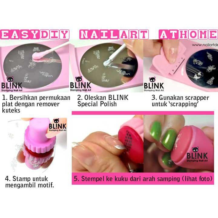 BLINK STAMP SCRAPPER PLASTIK B0395 UNTUK STAMPING NAIL ART