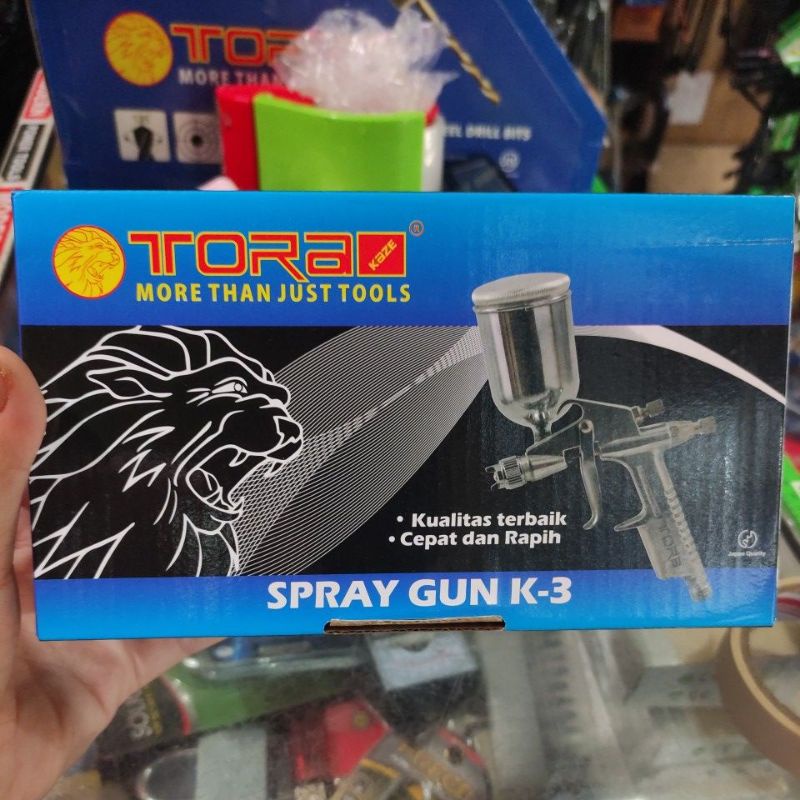 SPRAY GUN TORA k3 TABUNG ATAS MINI (200ml ) ORIGINAL TORA kualitas terbaik