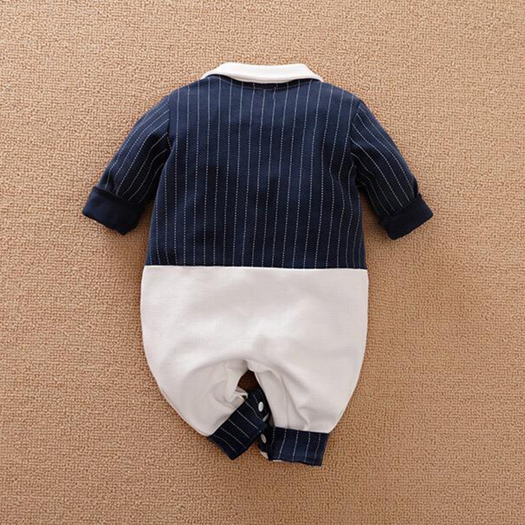 [COD] baju bayi premium elit import korea motif TUXEDO ELEGANT NAVY / jumper keren anak laki-laki premium BA-245/Babylovanta