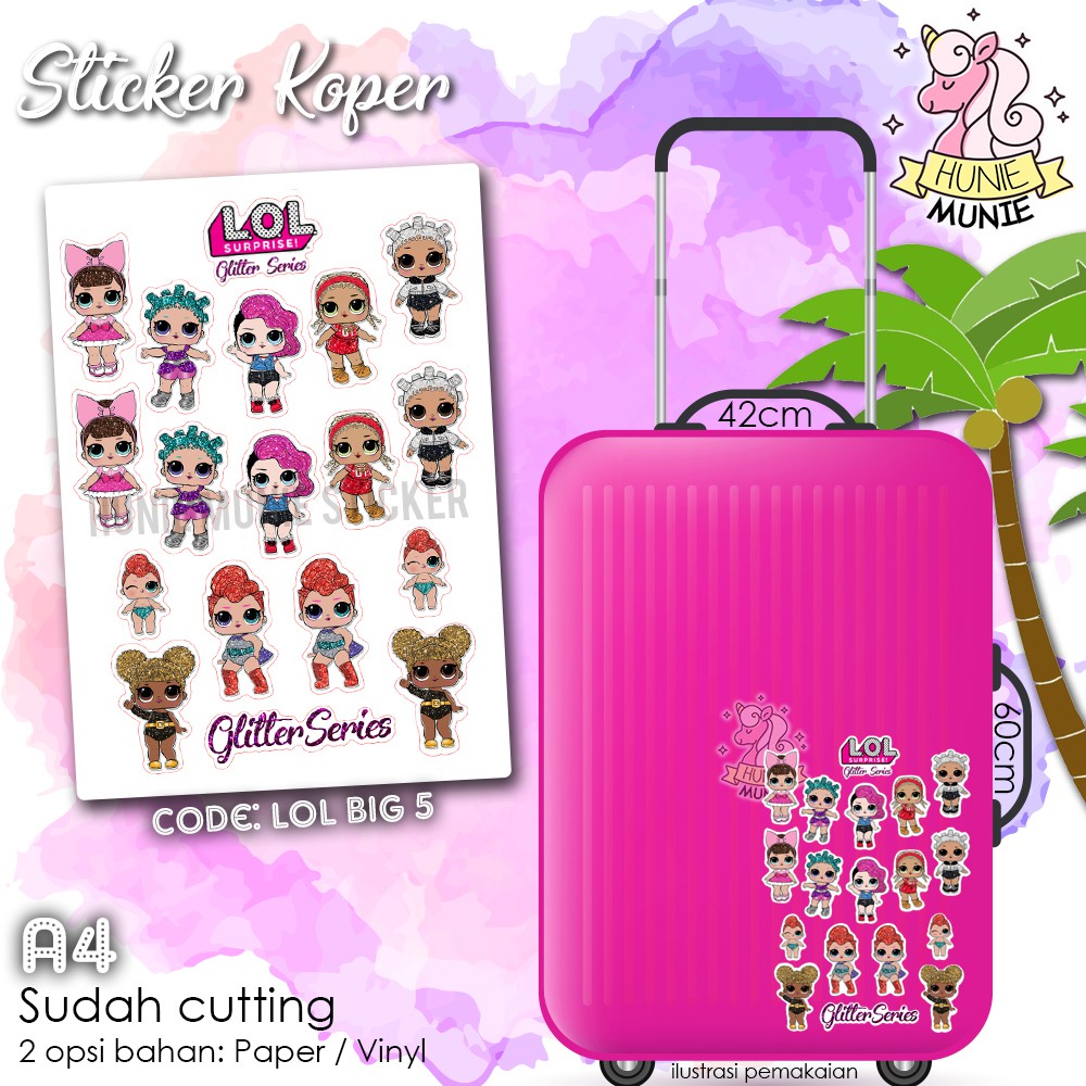 Sticker Koper - LOL Surprise BIG #5  - Glitter Series Stiker