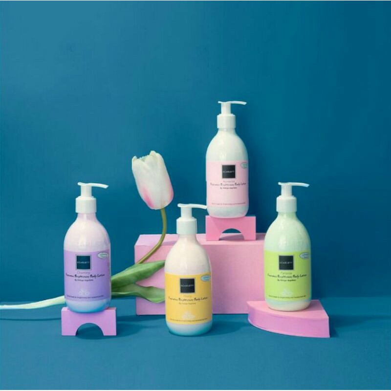 100% ORI BODY LOTION SCARLET WHITENING 350ML