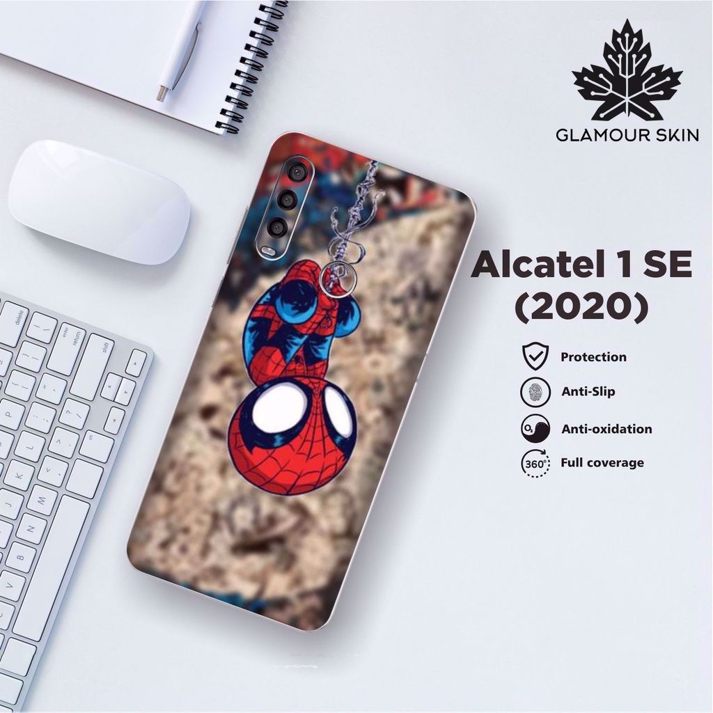 *(Dapat2PCS)* ALCATEL 1SE (2020) Garskin Case/Stiker Protector Motif SPIDERMAN