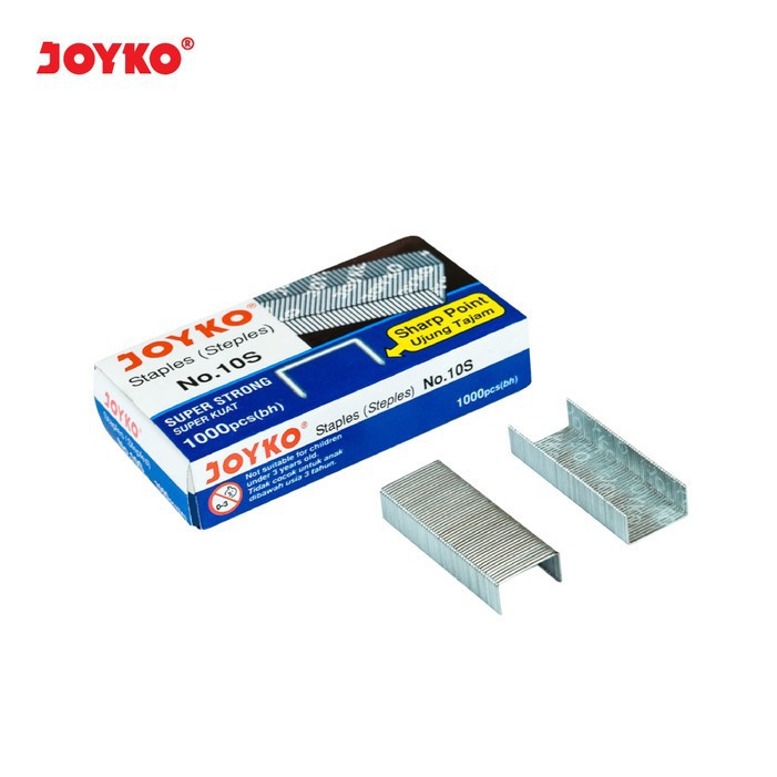 

Joyko Staples Isi Stapler Refill Kecil Hekter No. 10S Tajam Murah ORI