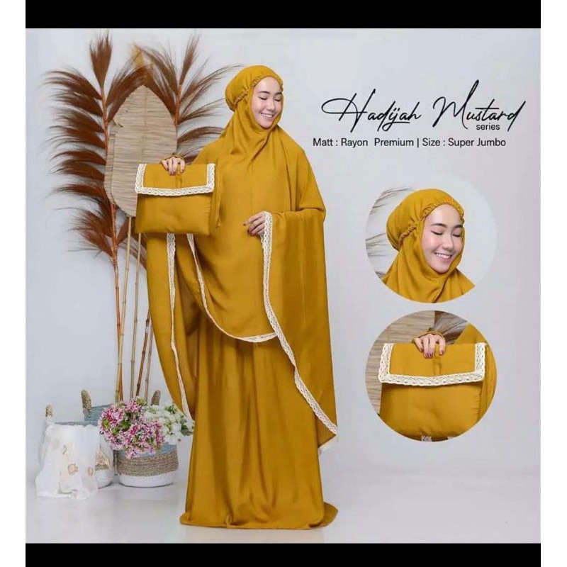 Mukena Rayon Dewasa Polos Renda