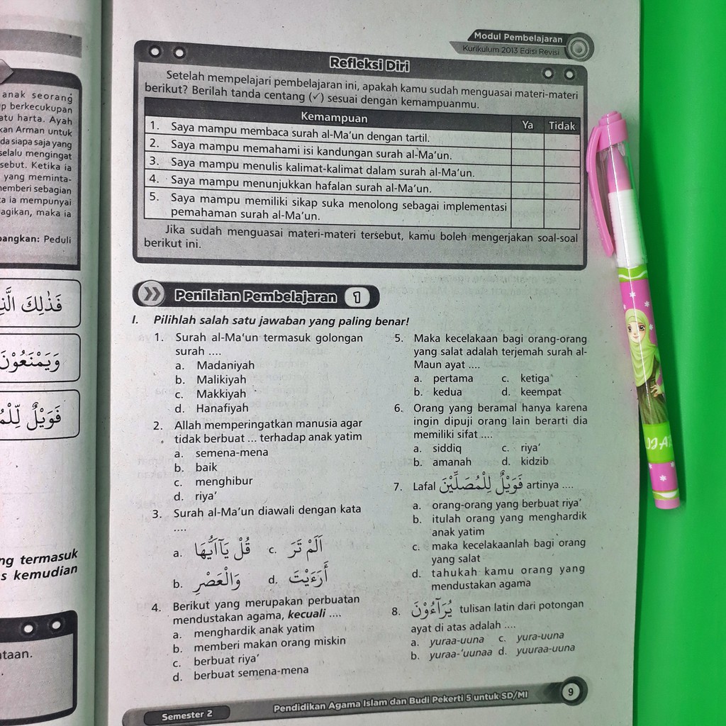 40 Soal Agama Kelas 5 Semester 2 Dan Kunci Jawaban Pictures | Pedia Edu