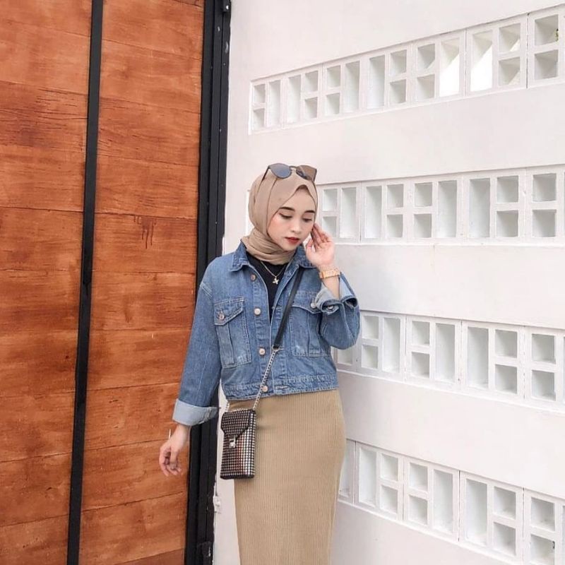 JAKET JEANS CROP IMPORT WANITA || JAKET LEVIS CROP PREMIUM WANITA BY UP-GRADE ORIGINAL